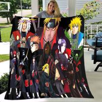 Itin skaidri 3D Naruto lova antklodė Biuro Namai Žygiai Piknikas Stora antklodė Madinga lovatiesė Flanelinė antklodė 75x90cm gray