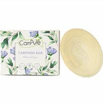 Mangalam CamPure kamparo muilas Švelnus ir gaivus 300 g pakuotė iš 4 vnt. balta