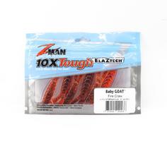 Zman Soft Lure Baby Goat 3 colių 6/Pack Fire Craw (9436)