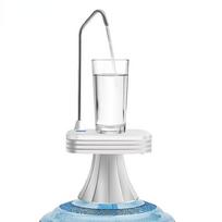 Office Electric Water Dispenser Rechargeable Bottled Water Pumping Household Pure Bucket Water Pressure Wireless Water Hydrant white