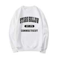 Stars Hollow Sweatshirt Gilmore Girls TV Show Sweatshirts Dragonfly Inn Hoodie Women Graphic Hoodies Long Sleeve Sweatshirt Tops M mėlyna