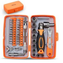 38in1 Multifunctional Ratchet Wrench Screwdriver Set Practical Motorcycle Bicycle Bathroom Air oranžinė