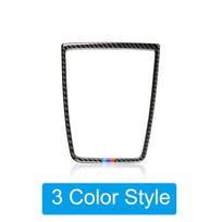 Anglies pluošto automatinio prietaisų skydelio garsiakalbio skydelio rėmo dangtelio lipduko dekoravimo dalis, skirta BMW F07 5GT 2010-2016 automobilio salonui 3 Colors style black
