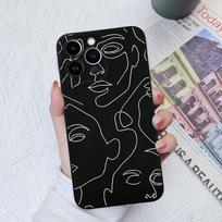 Dėklai Apple iPhone 6 7 8 X XS XR SE 11 12 13 14 Pro Max, Galinis dangtelis, Kameros apsauga, Kvadratinis, Skystas silikonas, Madingas dizainas, Buferis iPhone iPhone 6