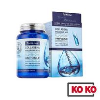 FARM STAY Kolageno ir hialurono rūgšties ALL-IN-ONE Ample 250 ml / daugiafunkcinis veido serumas su hialurono rūgštimi ir kolagenu 250 ml