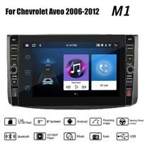 8 colių 2Din Android automobilinis stereofoninis radijas, skirtas Chevrolet Aveo 2006-2012 su mygtuko rankenėle Multimedijos vaizdo grotuvas GPS navigacija Carplay 2+32GB 1+32GB blue