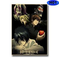 Klasikinis japonų anime Death Note Plakatas Šeimos sienų dekoravimas HD spaudiniais Sienų lipdukai Retro Kavinės Baras Vaikų Kambarių Plakatai 30x21cm beige