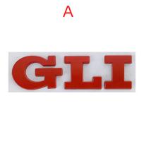 3D metalinės raidės GLI logotipas Galinės bagažinės bagažinės emblemos ženklelio lipdukas, skirtas V/olkswagen V/W lipdukas J/etta MK2 MK4 MK5 MK6 MK7 Automobilių priedai A white