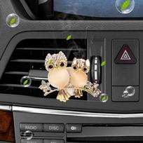 Auto Outlet Perfume Car Air Freshener Car-styling Diamond Owl Vent Solid Fragrance Diffuser