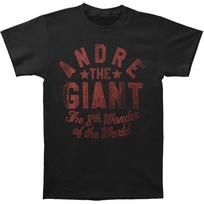 Andre The Giant 8th Wonder Slim Fit Black Unisex T-shirt XXXL brown