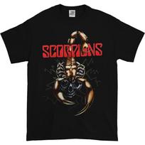1988 m. Scorpions turo dvipusiai unisex marškinėliai S brown