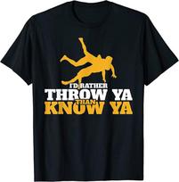Rather Throw Know Wrestling Wrestler Unisex T-Shirt S