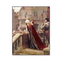 Vox Populi – Voice of the People Classical Prints Poster by  Edmund Blair Leighton Canvas Painting Gallery Home Room Decor 21cm×30cm NoFrame gray