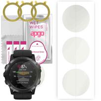 3x apgo MATINIS Hidrogelio Ekrano Apsauginis Stiklas Garmin Fenix 5X Plus, Hidrogelio Plėvelė, su pozicionavimo sluoksniu lengvam montavimui