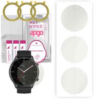 3x apgo MATTE hidrogelinė ekrano apsauga, skirta Amazfit GTR 2 Sport, hidrogelio plėvelė, su pozicionavimo sluoksniu lengvas montavimas