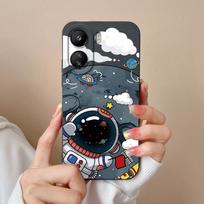 Skirtas Xiaomi Redmi K70 Pro K70E 13C Note 13 Pro+ K60 Ultra 13R dėklo galinio dangtelio prabangus matinis skystas silikonas smūgiams atsparus apsauginis astronautų buferis redmi 13C 4G