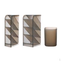 Desktop Organizer cil Holder Stationery pilka