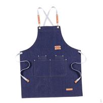 Adjustable Apron with for Men 1.5x26.77 džinsinio mėlyna spalva