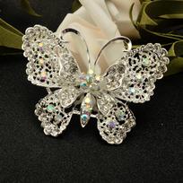 Nuotakos drugelis sagė segtukas krūties segtukas Moteriški papuošalai gray
