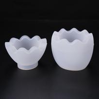 3D Egg Shape Cake Topping Biscuit Marzipan white
