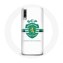Coque Samsung Galaxy A70 scp sporting portugal fond blanc balta