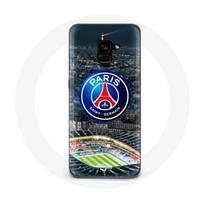 Coque Samsung Galaxy A5 2018 psg logo stade nuit tour eiffel