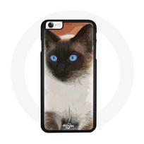 Coque iphone 5 Siamois Chat Yeux Bleus