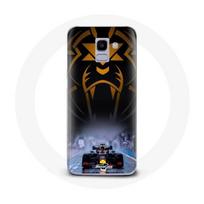 Coque pour Samsung Galaxy A6 2018 Formule 1 Sebastian Vettel Pilote automobile F1 Noir juoda