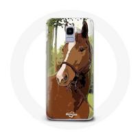 Coque pour Samsung Galaxy A6 2018 Quarter Horse Marron Race de cheval
