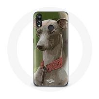 Case for Huawei P20 Lite - Greyhound - Grey - Soft - Protective - Unisex pilka