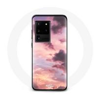Coque pour Samsung Galaxy S20 Ultra Coucher de soleil rose rožinė