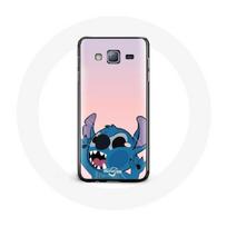Coque pour Samsung Galaxy J5 Stitch le Nez en l'air fond rose