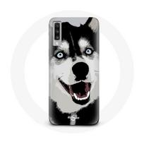 Coque pour Samsung Galaxy A50 Husky de Sibérie Yeux Bleus