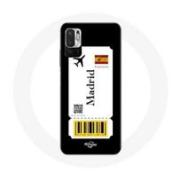 Coque pour Xiaomi Redmi Note 10 5G Billet d'avion Madrid Espagne