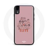 Coque pour Iphone XS Elite Saison 5 Affiche personnages Fanart Logo