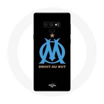 Coque pour Samsung Galaxy Note 9 Logo Olympique de Marseille Fond Noir