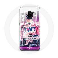 Coque pour Samsung Galaxy A8 Plus Formule 1 Sergio Pérez Pilote automobile de F1