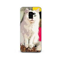 Coque pour Samsung Galaxy A8 Plus turc de Van Chat Blanc aux yeux bleu et jaune