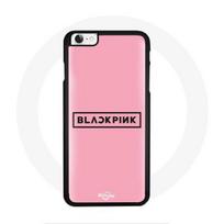 Coque pour Iphone SE Blackpink Groupe de K-pop Logo Fond Rose