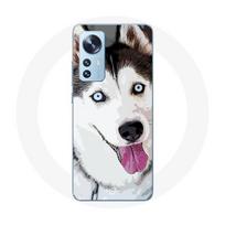 Coque pour Xiaomi Mi 12 / 12X Husky Blanc de Sibérie Yeux Bleus