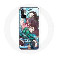 Coque pour Xiaomi Redmi Note 10 5G Tanjiro et Nezuko Demon Slayer Kimetsu no Yaiba Anime