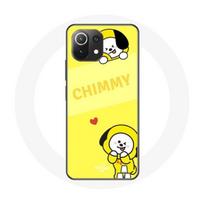 Coque pour Xiaomi Mi 11 Lite BTS Bangtan BT21 Chimmy Jimin Fond Jaune