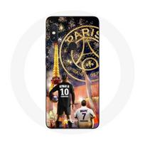 Coque pour Xiaomi Redmi Note 5 AI Dual Camera PSG Neymar et Mbappé Joyeux noël