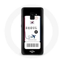 Coque pour Samsung Galaxy A8 Plus Billet d'avion Seoul Corée du Sud
