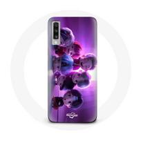 Coque pour Samsung Galaxy A70 BTS TinyTAN Animation Affiche RM Jin Suga J-Hope Jimin V Et Jungkook Mic Drop