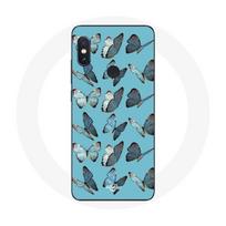 Case - Xiaomi - Redmi Note 5 Pro - Soft - Butterflies - Blue mėlyna