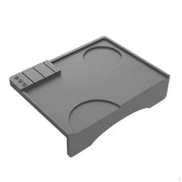 Coffee Tamper Mat Espresso Silicone Food Grade Anti Slip Corner Tamp pilka spalva