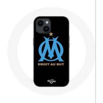 Case - Maniacase - Iphone 14 Plus - Olympique de Marseille Logo - Silicone - Flexible juoda