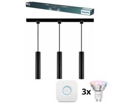Philips-LED reguliuojamas pakabinamas šviestuvas ant laido šynų sistemai EASYLINK HUE 3xGU10/4,7W/230V+Hue bridge