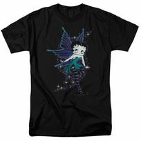 Betty Boop Sparkle Fairy Cartoon Merchandise Classic Black Unisex T-Shirt S